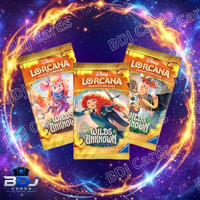 Disney Lorcana Trading Card Game Wilds Unknown Boster Packs RIP until you hit
